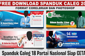 Spanduk Caleg Pemilu 2024 Format CDR dan PSD Desain Unik dan Gratis untuk Kampanye