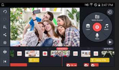 Aplikasi edit video yang bisa digunakan di ponsel selanjutnya adalah KineMaster